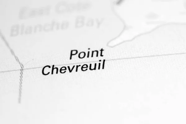 Ponto Chevreuil Louisiana Eua Sobre Mapa — Fotografia de Stock