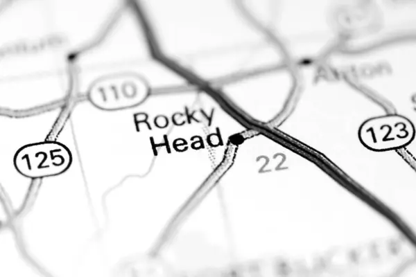 ロッキーヘッド アラバマだ 地図上のアメリカ — ストック写真
