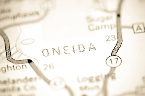 Oneida Wisconsin Usa Mapě — Stock fotografie