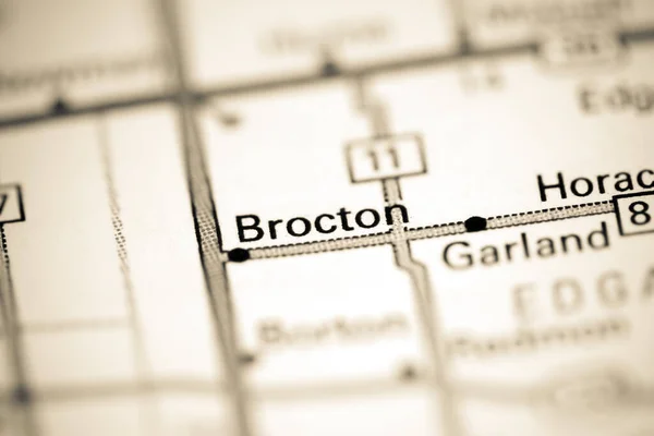Brocton Illinois Eeuu Mapa Geográfico — Foto de Stock