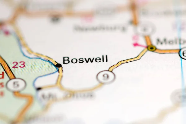 Boswell Arkansas Eua Sobre Mapa Geografia — Fotografia de Stock