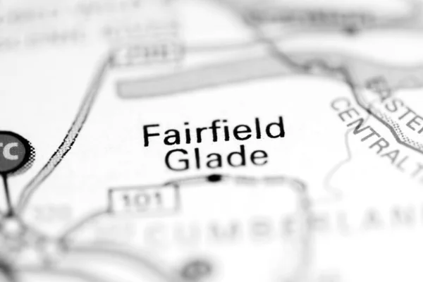 Fairfield Glade Tennessee Eua Sobre Mapa Geografia — Fotografia de Stock