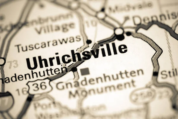 Uhrichsville Ohio Usa Map — Stock Photo, Image