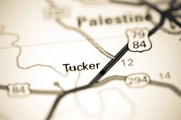 Tucker Texas Eua Sobre Mapa — Fotografia de Stock
