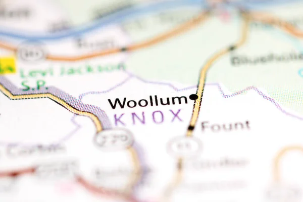 Woollum Kentucky Eua Sobre Mapa Geografia — Fotografia de Stock