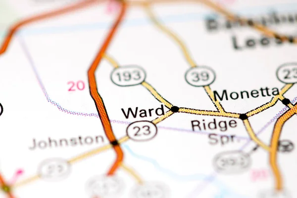 Ward Augusta États Unis Sur Une Carte — Photo