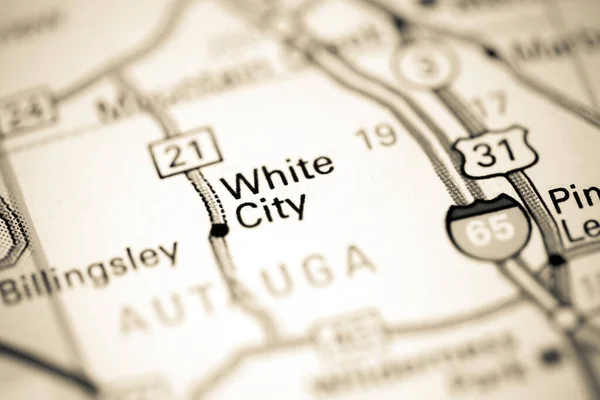 White City Alabama États Unis Sur Une Carte — Photo