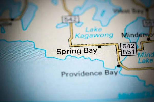 Spring Bay Kanada Karta — Stockfoto