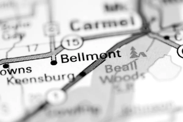 Bellmont Illinois Usa Geografisk Karta — Stockfoto