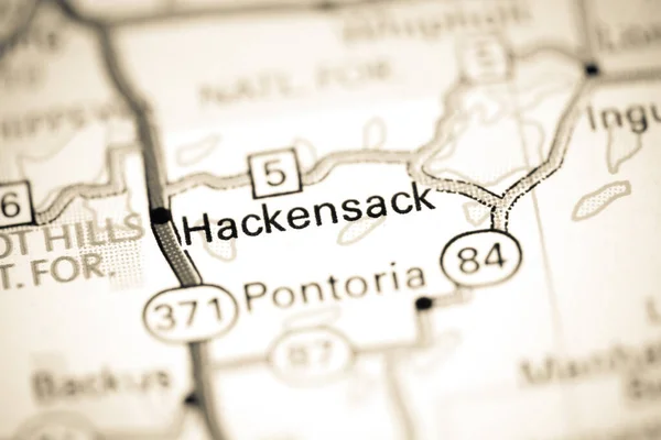 Hackensack Minnesota Eua Sobre Mapa — Fotografia de Stock