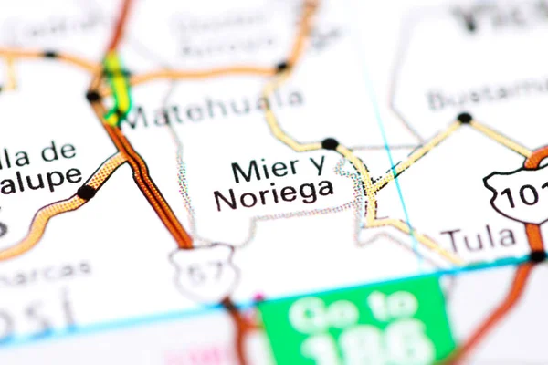 Mier Noriega México Mapa —  Fotos de Stock