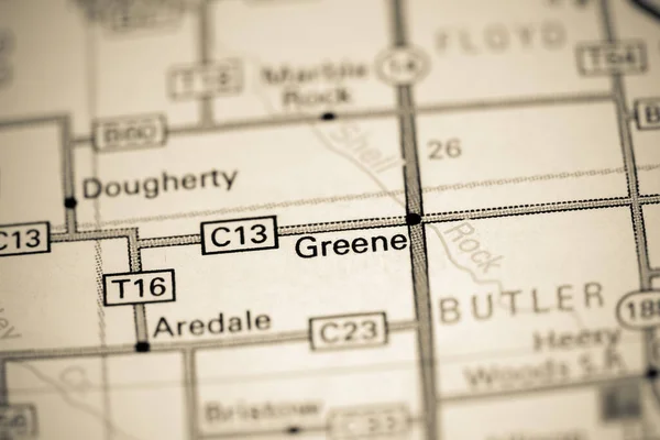 Greene Iowa Eeuu Mapa —  Fotos de Stock