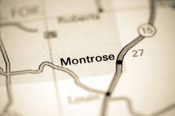 Een Montrose Mississippi Usa Een Kaart — Stockfoto