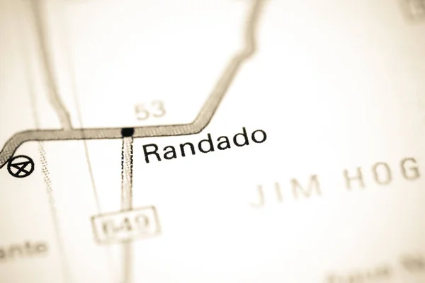 Randado Texas États Unis Sur Une Carte — Photo