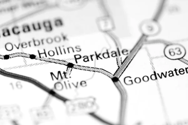 Det Parkdale Det Alabama Usa Karta — Stockfoto