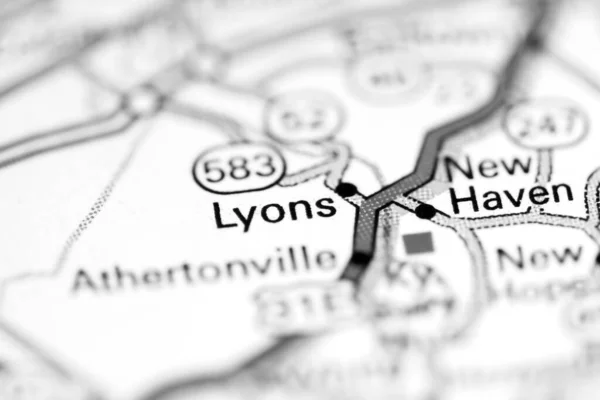 Lyons Ohio Usa Geography Map — Stock Photo, Image