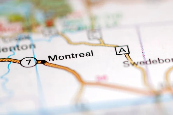 Montreal Missouri Abd Coğrafya Haritasında — Stok fotoğraf