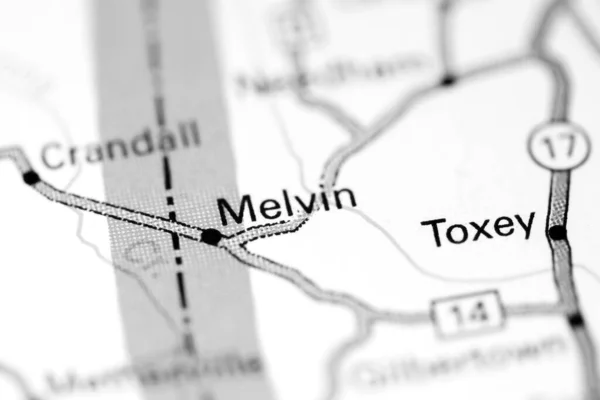 Melvin Alabama Eeuu Mapa —  Fotos de Stock