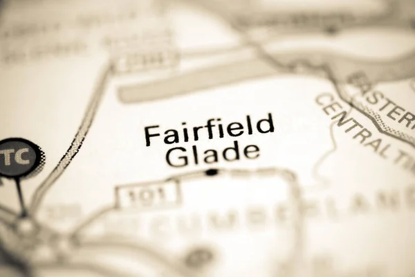 Fairfield Glade Tennessee Eua Sobre Mapa Geografia — Fotografia de Stock