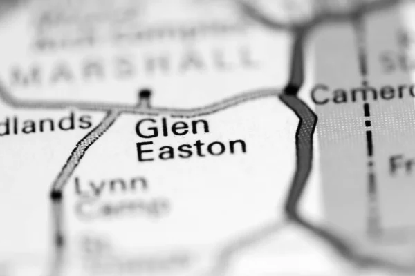 グレン イーストン ウェストバージニア州 地理地図上のアメリカ — ストック写真