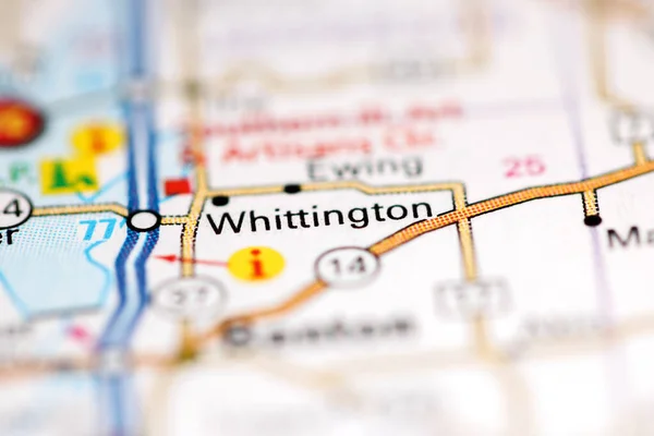 Whittington Illinois Usa Mapě Geografie — Stock fotografie