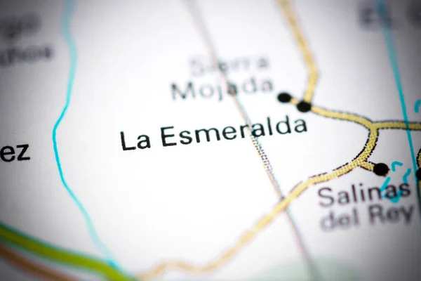 La Esmeralda. Mexico on a map
