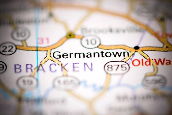 Germantown Kentucky Usa Geography Map — Stock Photo, Image