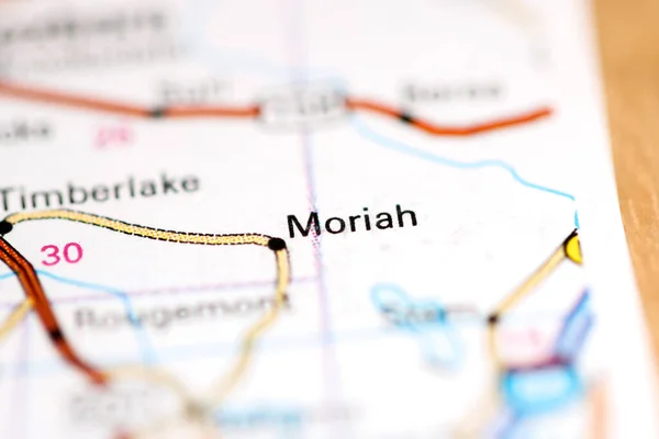 Moriah Noord Carolina Usa Een Aardrijkskundekaart — Stockfoto