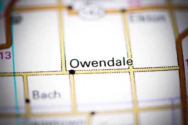 Owendale Michigan Eua Sobre Mapa — Fotografia de Stock