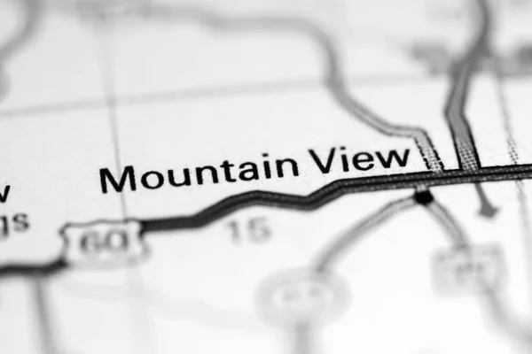 Mountain View Missouri Eua Sobre Mapa Geografia — Fotografia de Stock