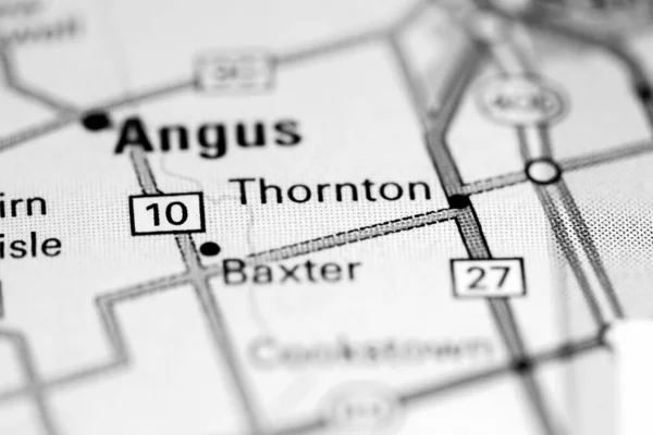 Thornton Vagyok Kanada Interaktív Térképen — Stock Fotó