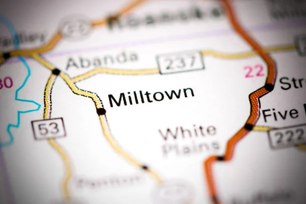 Milltown Alabama Eeuu Mapa — Foto de Stock