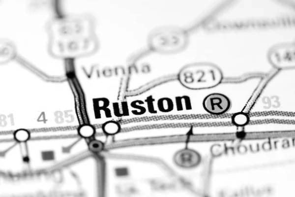 Ruston Louisiana Stati Uniti Una Mappa — Foto Stock