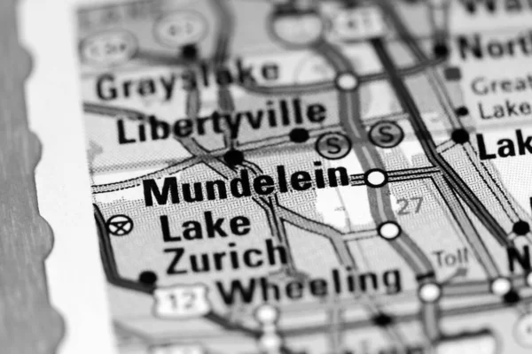Mundelein Illinois Usa Map — Stock Photo, Image