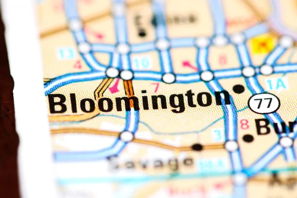 Bloomington Minnesota Usa Mapě — Stock fotografie