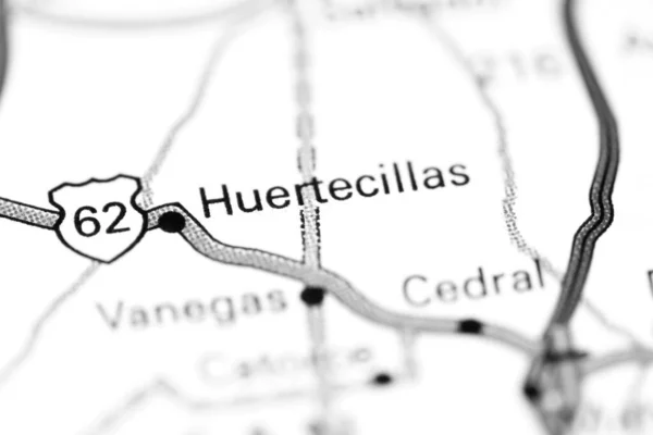 Huertecillas. Mexico on a map