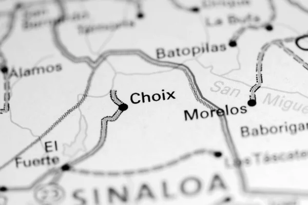 Choix. Mexico on a map