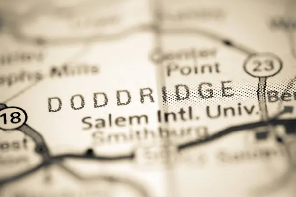 Doddridge Virginia Occidental Eeuu Mapa Geográfico — Foto de Stock