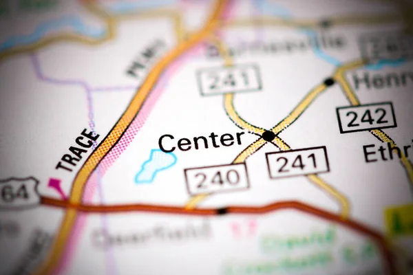 Centro Tennessee Eeuu Mapa —  Fotos de Stock