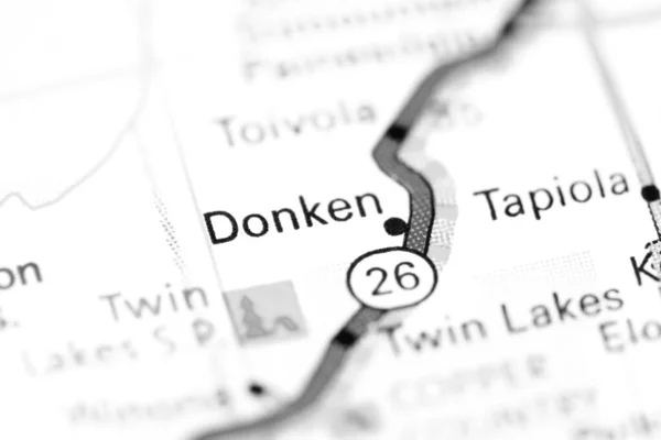 Donken Michigan Eeuu Mapa — Foto de Stock