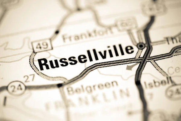 Руссельвіль Алабама Сша Карті — стокове фото