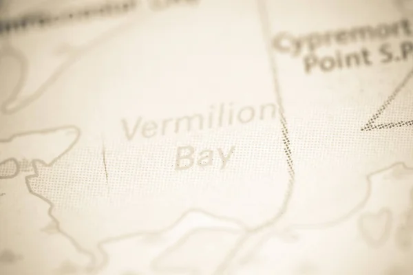 Vermilion Bay Det Louisiana Usa Karta — Stockfoto
