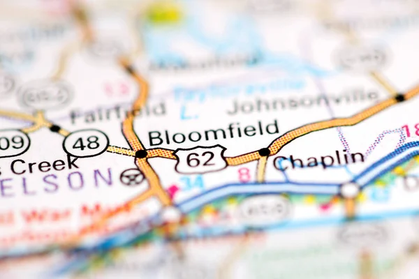ブルームフィールド ケンタッキー州 地理地図上のアメリカ — ストック写真