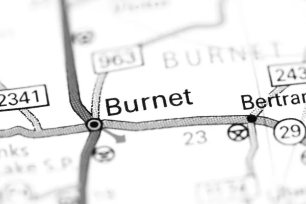 Burnet Texas Stati Uniti Una Mappa — Foto Stock