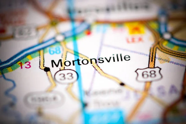 Mortonsville Kentucky Stany Zjednoczone Mapie Geograficznej — Zdjęcie stockowe