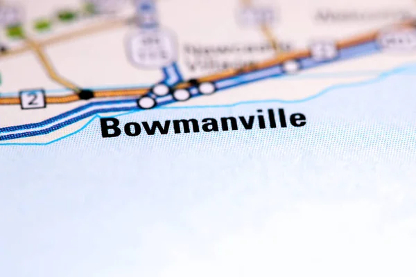 Bowmanville Kanada Haritada — Stok fotoğraf