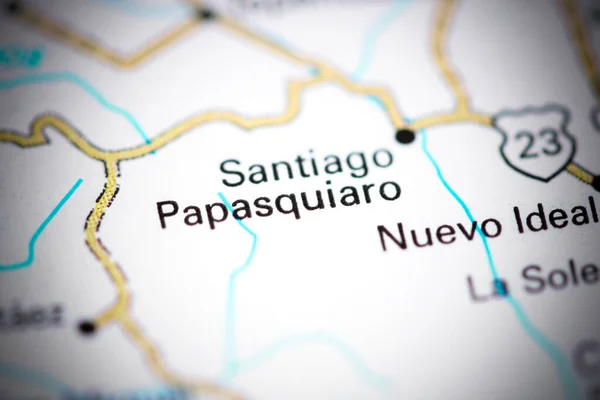 Santiago Papasquiaro México Mapa — Foto de Stock