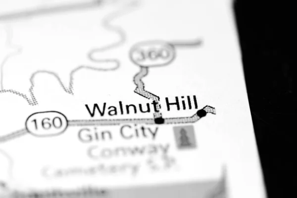 Walnut Hill Alabama Eeuu Mapa — Foto de Stock