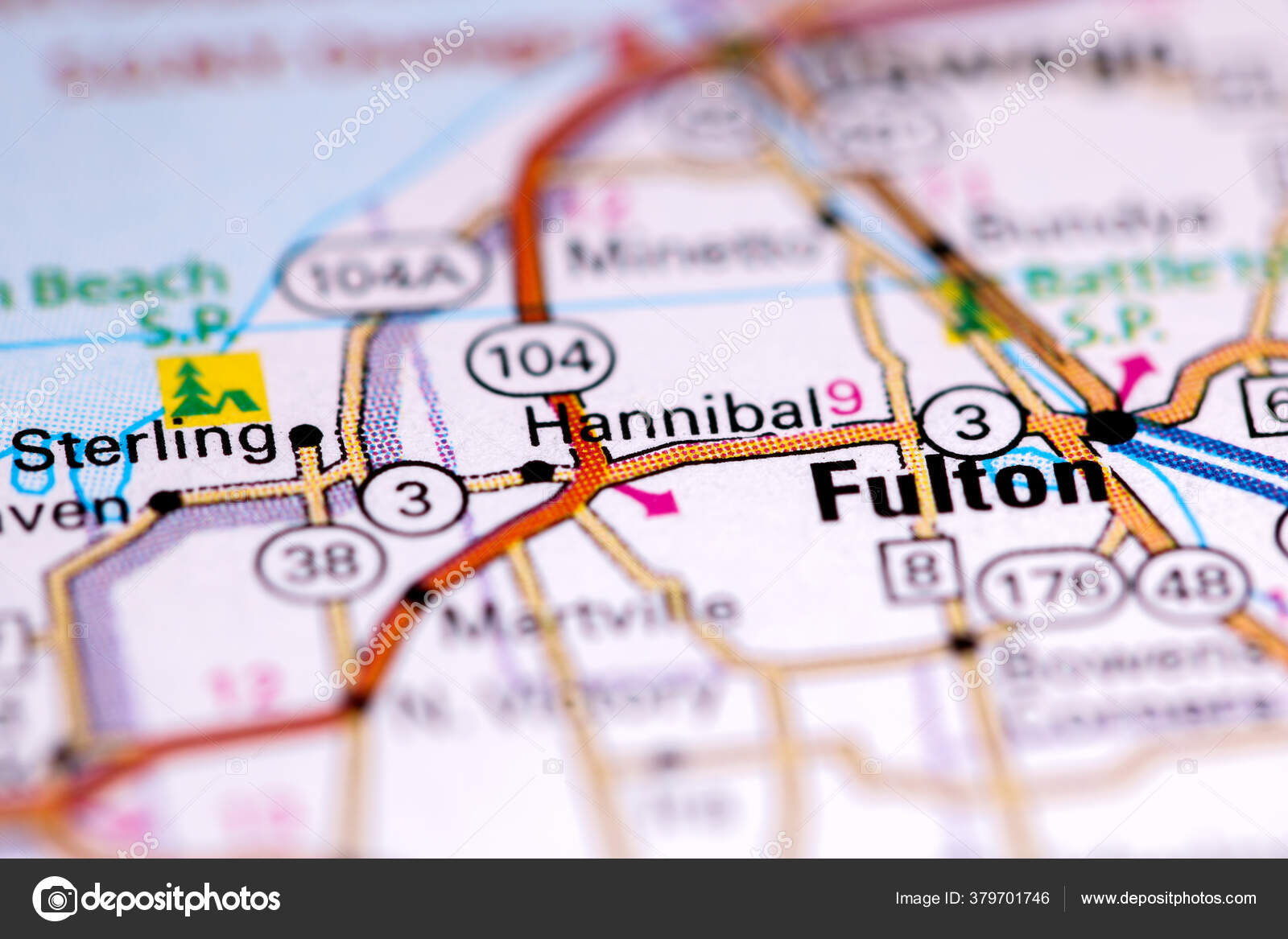 Hannibal New York Usa Map Stock Photo by ©aliceinwonderland2020 379701746