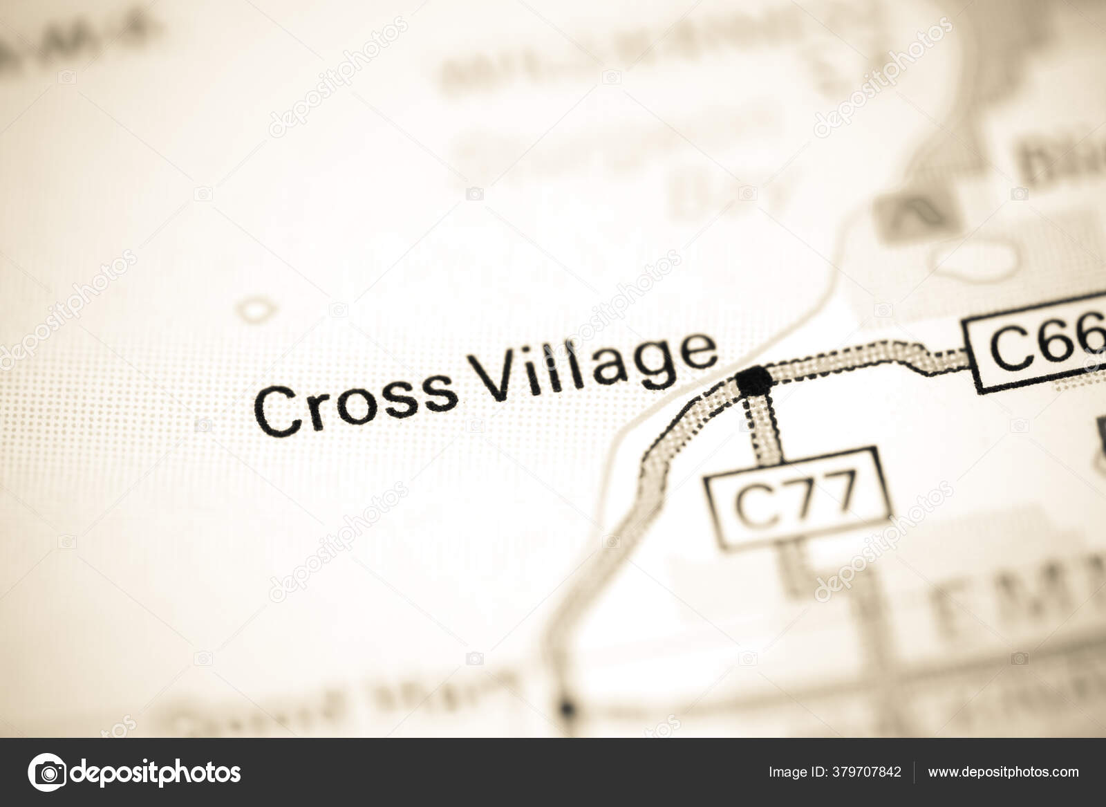 Cross Village Michigan Usa Map — Stock Photo © aliceinwonderland2020
